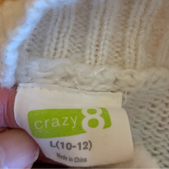 Girls Crazy 8 Ivory Knit Sweater Size L (10-12) - Picture 8 of 8